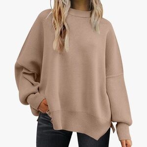 Oversized Ribbed Knit Sweater